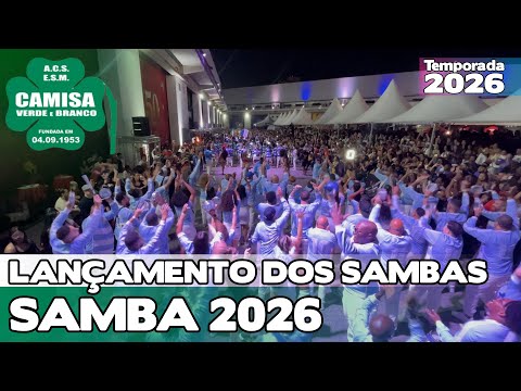 CAMISA VERDE E BRANCO 2026 AO VIVO | LANÇAMENTO DOS SAMBAS DE SP 4K | #LDS26