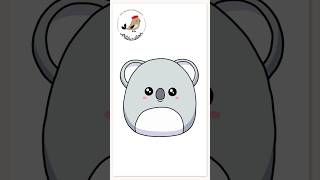 How To Draw A Koala Squishmallow #artducation #howtodraw #koala #squishmallows #drawing #shorts