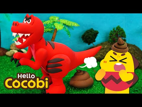 🦖Tyrannosaurus Rex | Dinosaur Songs | Play Doh T-Rex | Kids Songs with Toymation | Hello Cocobi