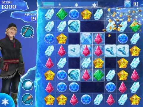 Frozen Free Fall Level 177 Live Action Play Walkthrough