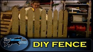 How to build a fence using pallet wood - Cheap, simple & easy!