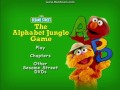Sesame Street The Alphabet Jungle Game DVD Menu
