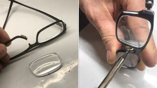 “fixing” BROKEN glasses made of plastic (plastic welding better than glue)