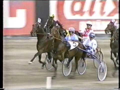 Meadow Prophet & Lars Gustafsson vinner Fyraåringseliten på Solvalla 1991.