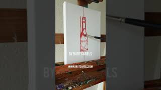 Tabasco Gone Sideways (Tabasco Sauce Bottle) Painting -Time-Lapse Video