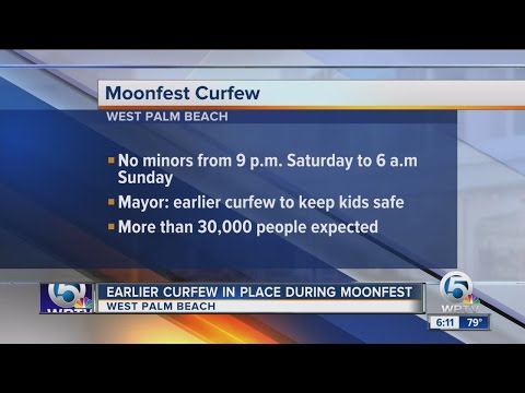 Earlier curfew in place during MoonFest