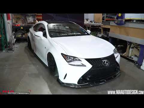 Lexus RC350 NIA Carbon Splitter Lip Install