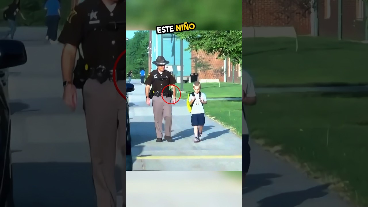 Este niño tenía una solicitud para este policía 🥹