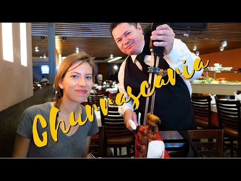 Churrascaria: Buffet de carne brasileira estilo churrasco no Rio de Janeiro, Brasil