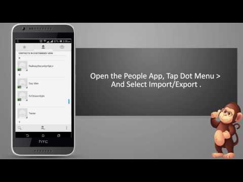 HTC How to Import contacts from the storage ON smart phones user guide support