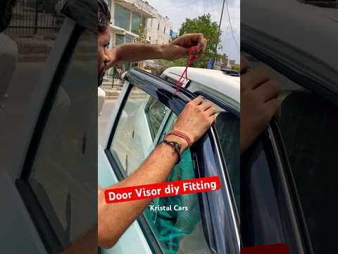 diy 👉 Car Door Visor Installation  #shorts