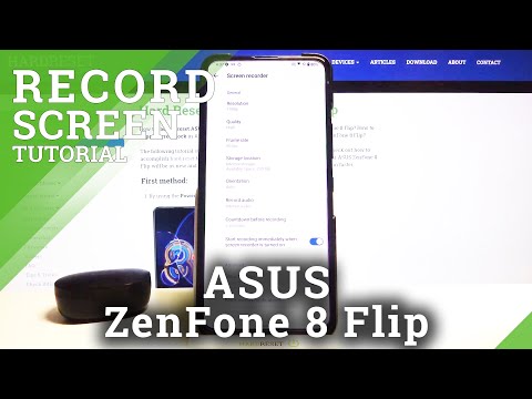 How to Change Video Quality in Screen Recorder in ASUS ZenFone 8 Flip – Screen Recorder Settings