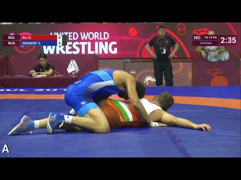 1/8 FS - 74 kg: D. ALI (BUL) v. Z. SIDAKOV (RUS)