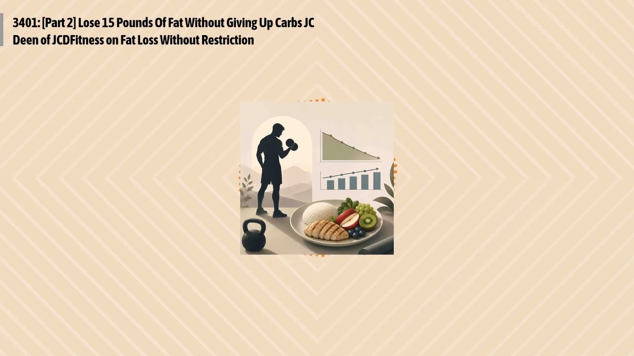 3401: [Part 2] Lose 15 Pounds Of Fat Without Giving Up Carbs JC Deen of JCDFitness on Fat Loss...