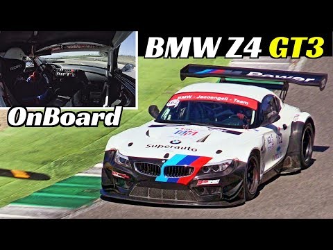 BMW Z4 GT3 and its AMAZING V8 Engine Sound! - Marco Iacoangeli OnBoard at Mugello Time Attack 2019