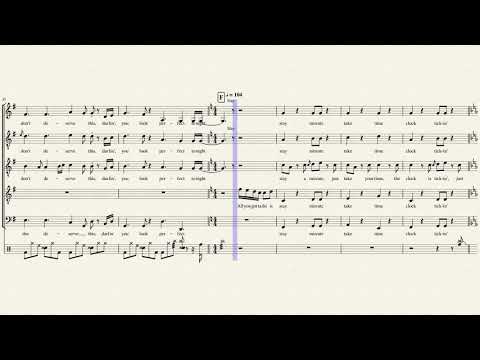 Top Pop, Vol. I Medley - Pentatonix (Full Sheet Music w/ Lyrics)