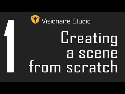 Visionaire Studio Basics - Video 1 - Creating a scene from scratch
