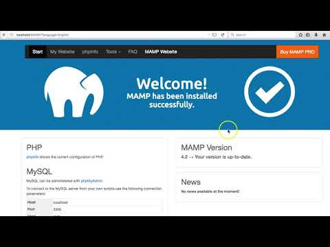 Installing Mamp and Running your php files in htdocs folder
