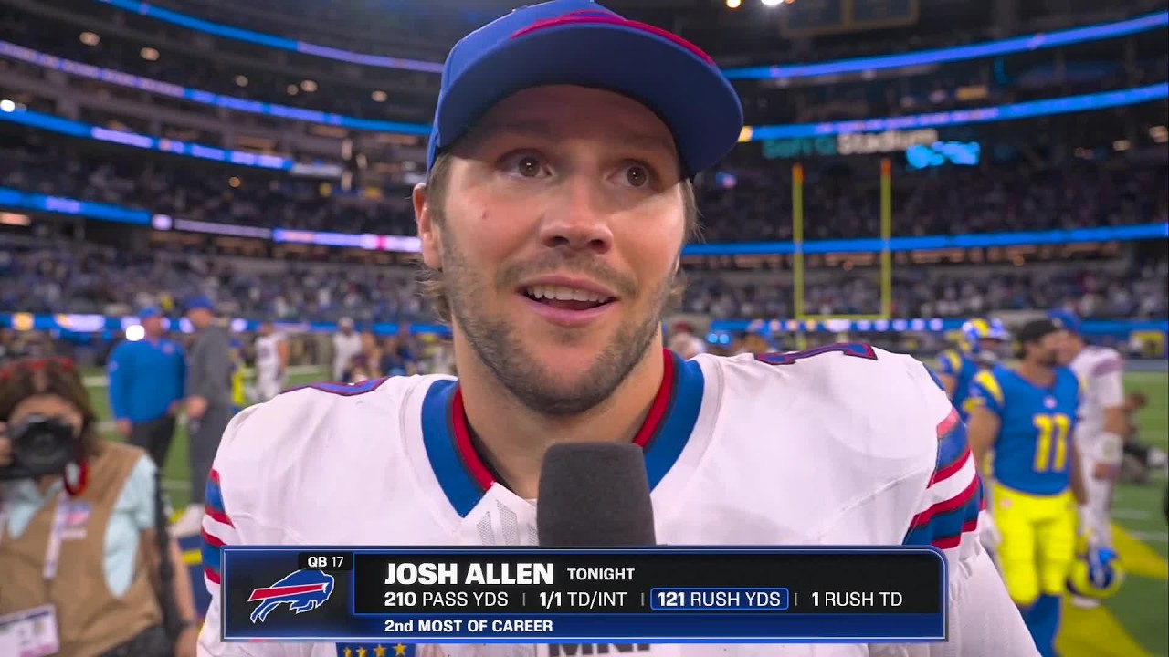 ‘It feels good being on this side’ 😅 Josh Allen after the first OT win of his career | NFL on ESPN