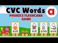 CVC Words Letter A | Phonics Flashcard Game | The Phonics Train