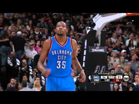 Kevin Durant 28 Pts   Full Highlights   Thunder vs Spurs   Game 2   May 2, 2016   2016 NBA Playoffs