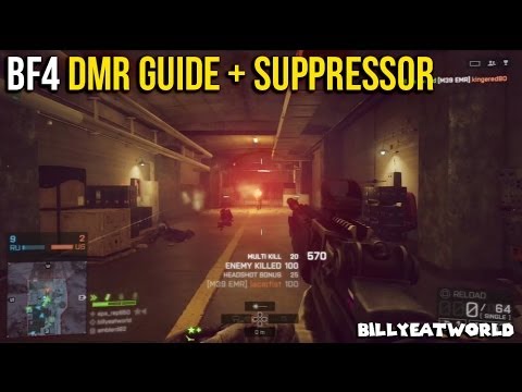 Battlefield 4 (PS3) - DMR Guide & The Power Of The Suppressor (BF4 Gameplay)