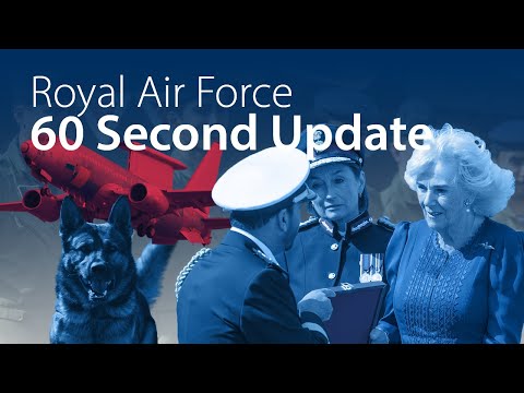 RAF 60 Second Update: Military Working Dog Trials and new RAF Aircraft
