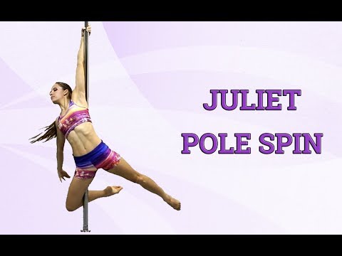 Pole spin Juliet - pole dance lesson