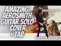 Aerosmith - Amazing Guitar Solo Cover  + TAB