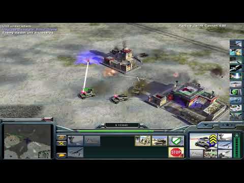 Command & Conquer  Generals Zero Hour USA Laser  vs GLA Stealth  1 VS 7