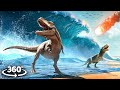 360° Dinosaur's Last Day 1 - Asteroid and Tsunami VR 360 Video 4k ultra hd