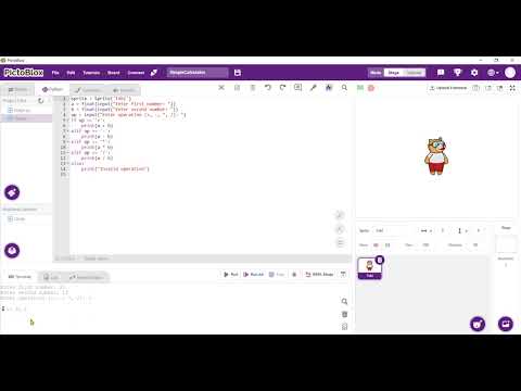 Basic Python Code Part 1 Python Editor Pictublox