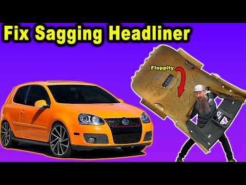 The BEST Way to Fix A Car's Sagging Headliner