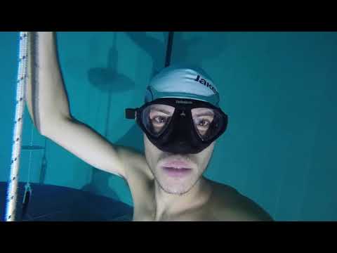 EXTREME Stunt in THE DEEPEST POOL IN THE WORLD / DEEP STATIC APNEA  at - 42 Meters Deep.