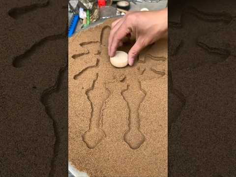 Casting Process | Making Two Swords + Gun,Smelting Metal Handmade Production Process In Sand #shorts