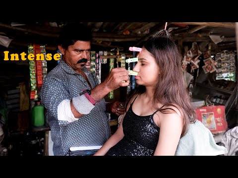 Legend Street Barber – Intense Acupressure Head & Back Massage (Roadside ASMR) 🔥💈