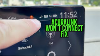 AcuraLink Won't Connect Fix