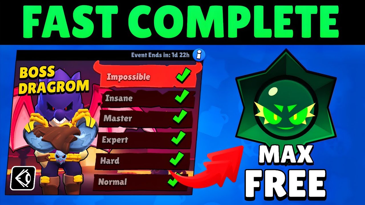 How To Beat IMPOSSIBLE DRAGROM Boss (Easy Trick!) | Brawl Stars