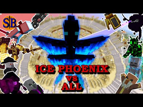 WHO CAN DEFEAT THE ICE PHOENIX | Minecraft Mob Battle
