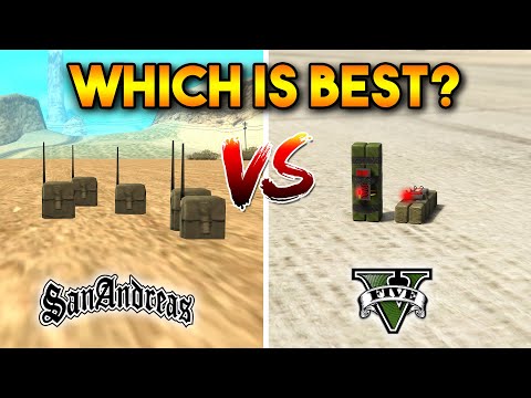 GTA 5 STICKY BOMBS VS GTA SAN ANDREAS SACHET (WHICH IS BEST?)