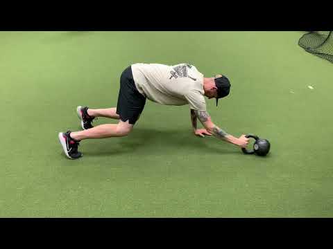 Bear Crawl Position- Push/ Pull w/ KB