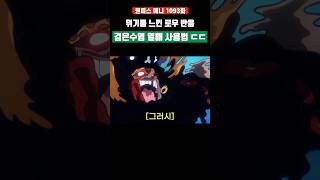 검은수염 열매 능력 사용법으로 위기를 느낀 로우 반응...!! #원피스 #shorts