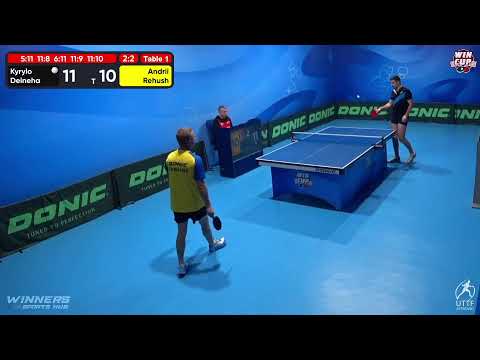 18:00 Kyrylo Deineha 2-3 Andrii Rehush West 3 WIN CUP 13.11.2022 | TABLE TENNIS WINCUP