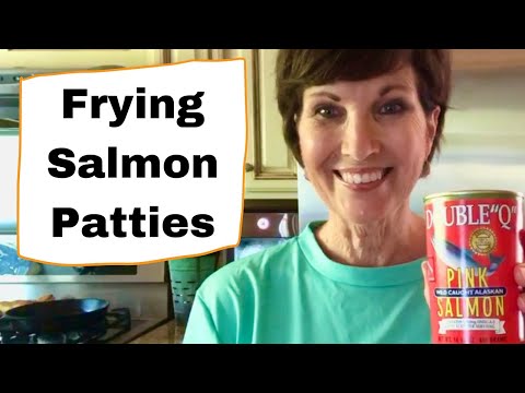 How to fry SALMON PATTIES - Canned Salmon!