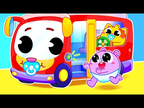 Baby! Get On The Bus for Kids | Funny Songs For Baby & Nursery Rhymes by Toddler Zoo