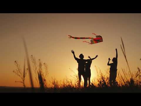 Happy Family Playing At Sunset | Premium Video Footage | 4K