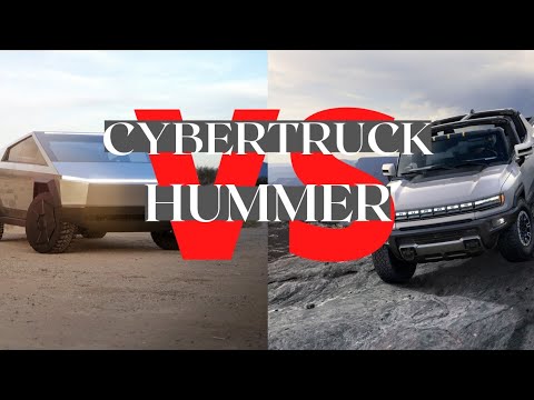 Tesla Cybertruck vs GMC Electric Hummer Comparison