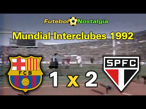 Barcelona-ESP 1 x 2 São Paulo - 13-12-1992 ( Mundial Interclubes )