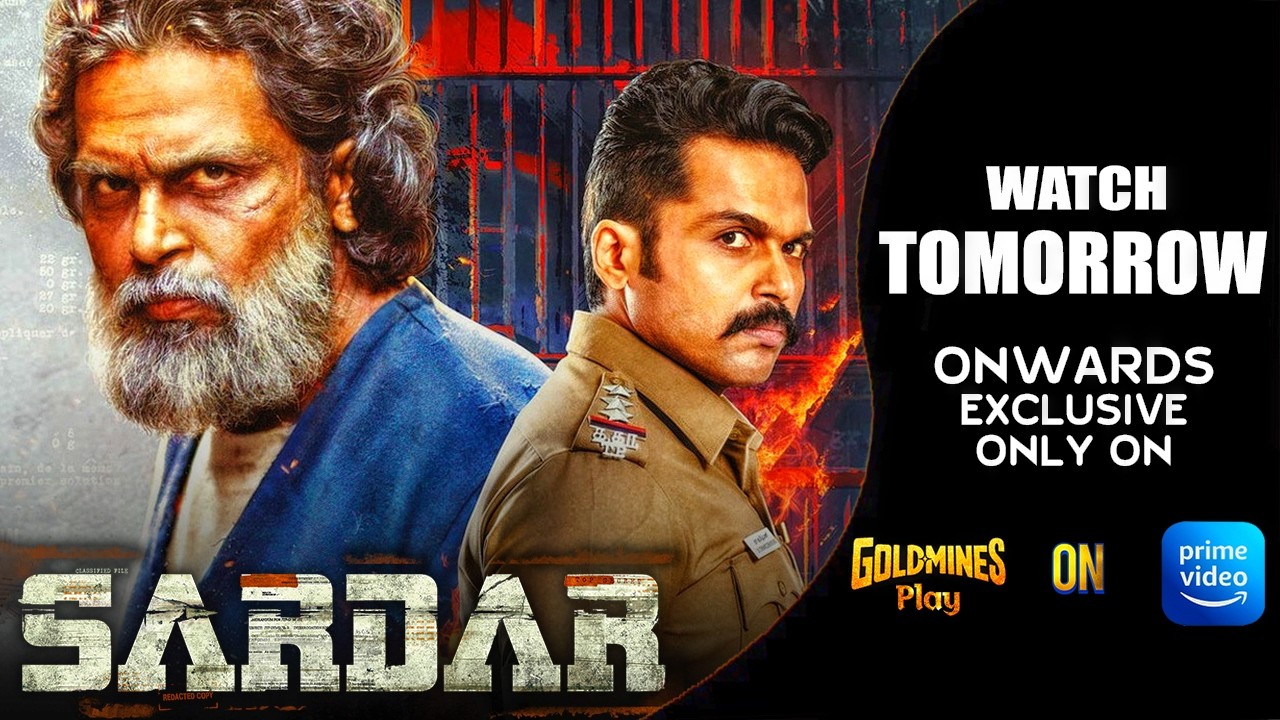 Watch Sardar (Hindi) Streaming Tomorrow Onwards Exclusively Only On #GoldminesPlay On #PrimeVideo