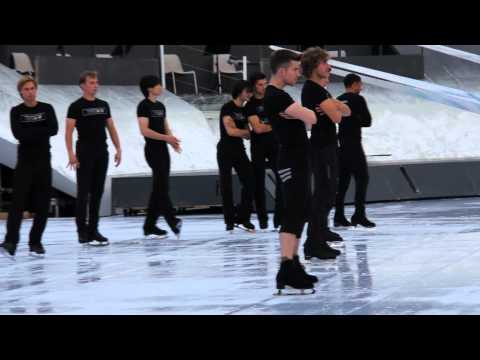Stéphane Lambiel & other skaters. Titanium. The rehearsal 19.09.2014.